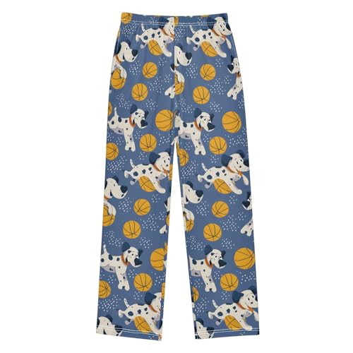 Pajama Pants Funny Dog Basketball Long Sleep Pants Lounge Bottoms - Main Image