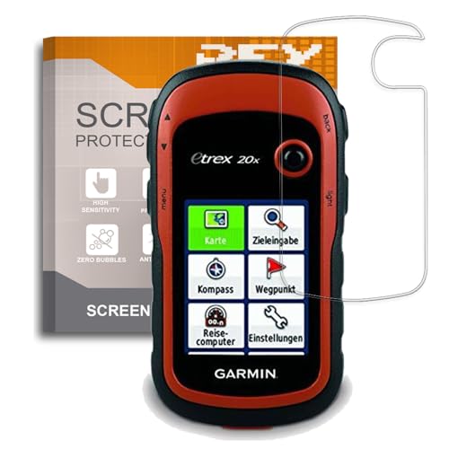REY 6X Protector de Pantalla para Garmin ETREX 20x - Garmin ETREX 32x - Garmin ETREX 10 - Garmin ETREX 20, (Pack 6)