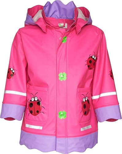 Playshoes Regen-Mantel Baustelle Unisex Children's Waterproof Jacket, Construction Site, 80