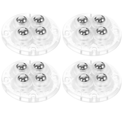 LOORGVEL 4個 粘着式小型収納ボックス用キャスター 静音設計 転がり滑らか転 床傷防止 軽量で取り付け簡単 家具やゴミ箱移動に