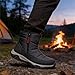 Men’s Waterproof Orthotic Winter Work Boots, Extreme Cold Protection, Non-slip Sole, All-Day Comfort Insulated Boots (Black, 1, Adult, Men, 10, Numeric, US Footwear Size System, Wide)