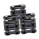 SEWOART 10 Piezas Hebilla De Cadena De Una Sola Velocidad Conector De Enlace De Cadena Eslabones De Cadena De Rodillos Eslabón De La Cadena Enlace De Cadena De Bicicleta Aleación De Acero