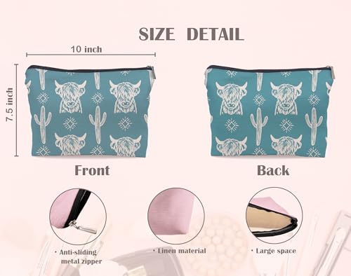 Image of Cow Makeup Bag - Cowgirl Stuff, Western Gifts