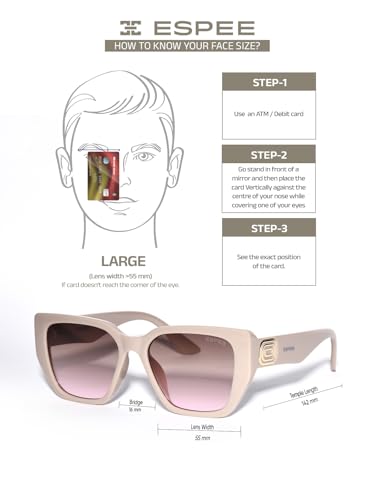 Image of ESPEE Sunglass | 100% UV Protected | Gradient | Women | Large | Butterfly