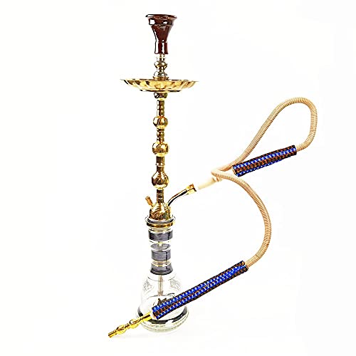 Rteanb Arabisch-Haken-Set Ägyptisch-Stil Kupfer-Hukahn-Schaffell-Tube-Hukahn-Zubehör Shisha für bessere Shisha-Hukahn… – Bild 2
