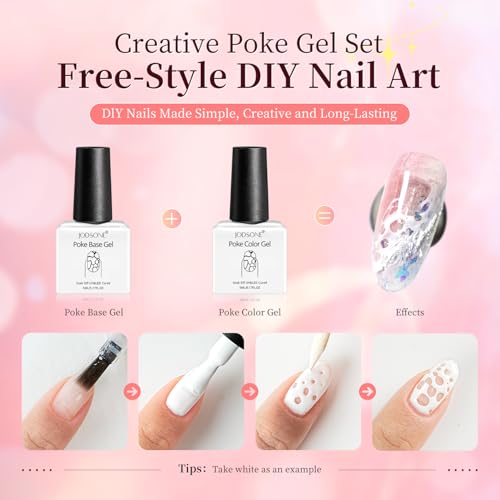 Set de Esmaltes Gel Poke 8 Colores con Base y Top Coat miniatura 2