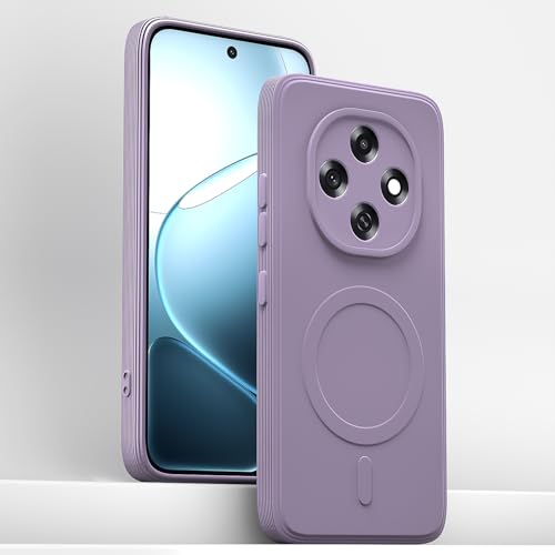Image of Pikkme Back Cover for Oppo F31 Pro 5G Soft Matte Silicone Mag-Safe Design (Mag-Safe Not Support) Camera Protection | Slim Fit Bumper Cover (Light Purple)