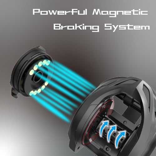 Carrete Baitcaster Fibra de Carbono 9+1 Rodamientos Anti-Corrosión Sistema de Freno Magnético Alta Velocidad Relación de Engranajes 6.3:1 Ultra Suave miniatura 5