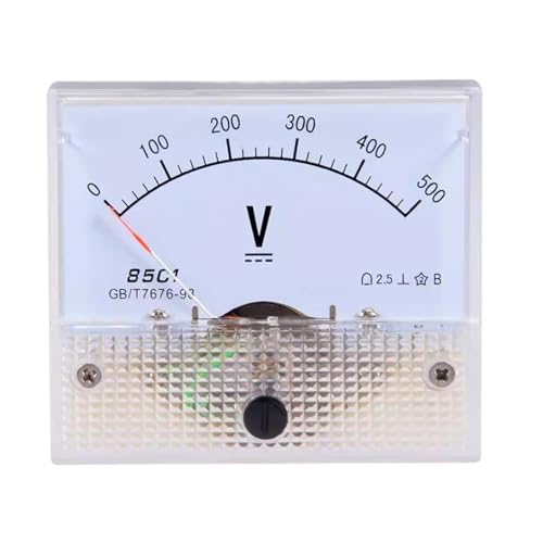 Voltmètre CC 85C1 de type pointeur 30V pour encastrement tableau 64x56mm