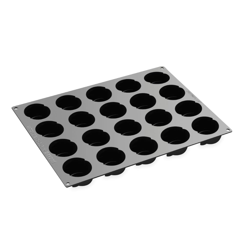 PAVONI Stampo da pasticceria in silicone, 300 x 400 cm, monoporzione Yoga, 102 ml