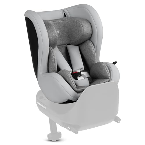 ABC Design Kindersitz Lily i-Size – Mitwachsender Autositz ab Geburt bis 4 Jahre (45-105 cm) mit 5-Punkt-Gurtsystem und integriertem Seitenaufprallschutz, passend für Isofix Base Root (pearl)