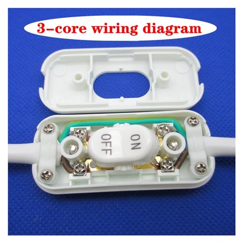 Interruptor de cable de lámpara de mesa con corte bipolar seguro y compatibilidad universal 6A 6