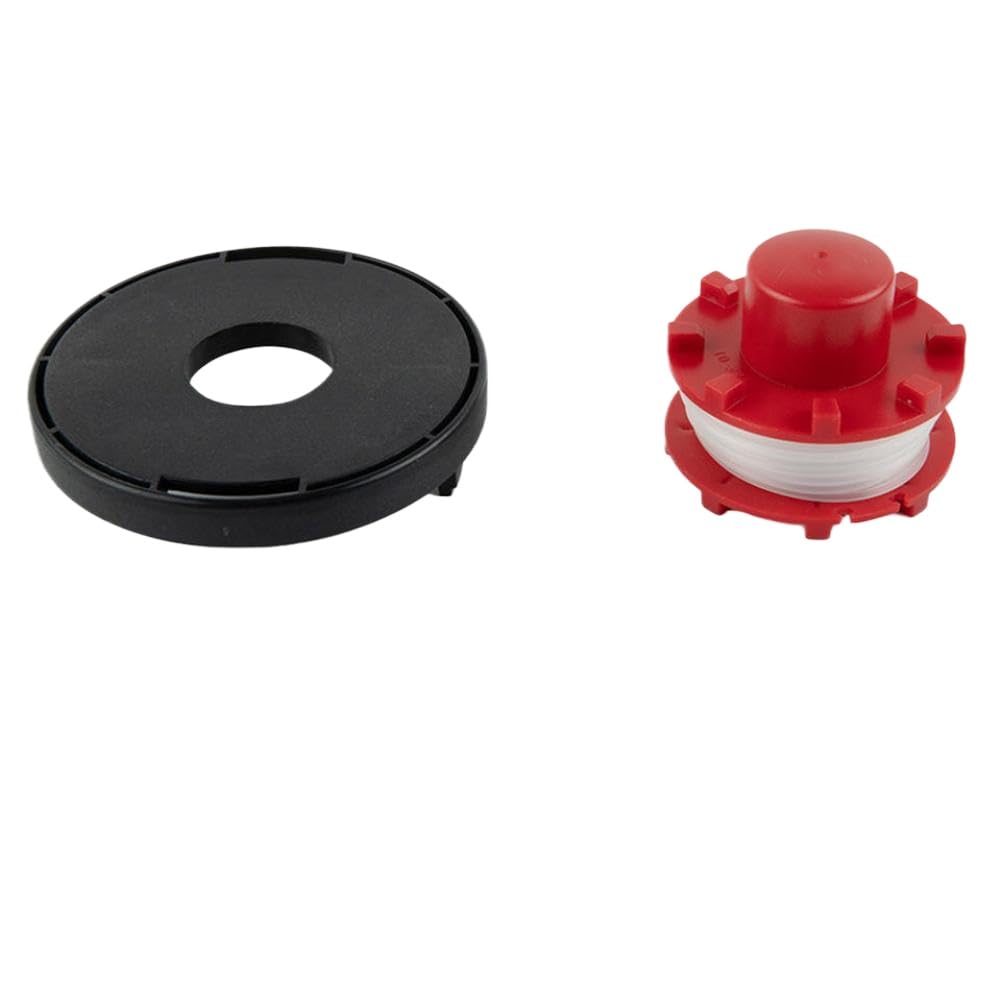 Conjunto de Carrete y Hilo de Repuesto con Cubierta para cortadoras de césped GE CT36/30Li E, Solo 36/255 BL, AGILLO 18/200