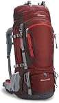 Mountaintop 80L Cadre intérieur Randonnée sac à dos Camping Sac à dos pour hommes Femmes Voyage, Trekking avec couverture de pluie