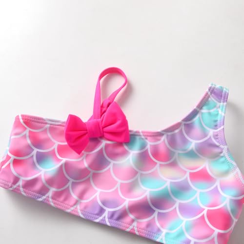 Image of DXTON Girls Summer Swimsuit Beach Sport One Pieces Ruffled Tankini Cartoon Bathing Suit Swimwear