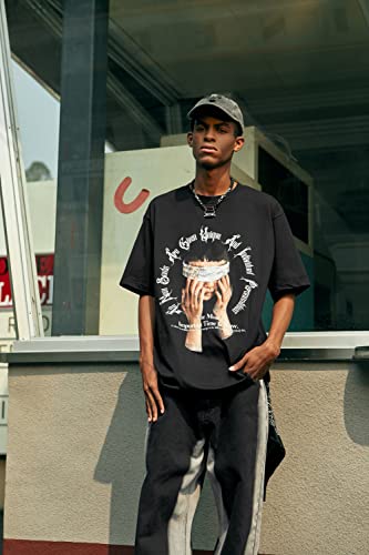 Graphic Tees Men, Vintage Y2K Printed T-Shirt, Summer Unisex Crew Neck Cotton Tops, Casual Shirt for Men, Women3