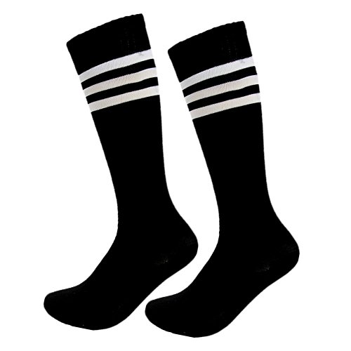 FOMANN Adult Soccer Socks 2 Pair Mens Womens Thicken Knee Long Sport Cushioned Socks2