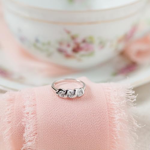 Precious Pieces Sterling Silver CZ Baby Ring with Twisted Band4