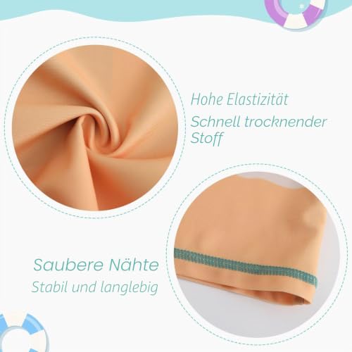 Qterdiz Baby Jungen UV Badeshirt Badeshorts Kinder Langarm Badeanzug Zweiteilige Badebekleidung 92 98/2-3 Jahre