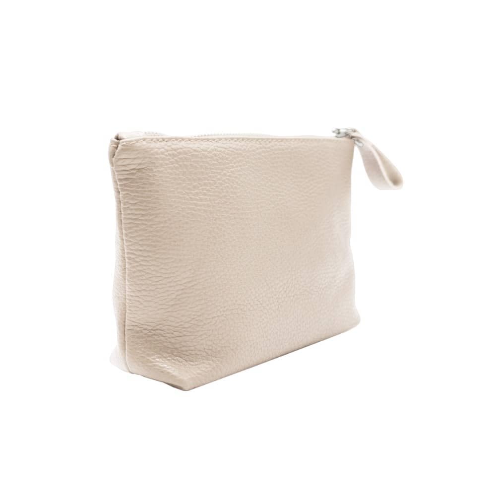 FrasiBags Genuine Leather Toiletry Bag, Cosmetic Bag for Women Cosmetic Bag for Women Made in Italy, beige, Classic - Image 2