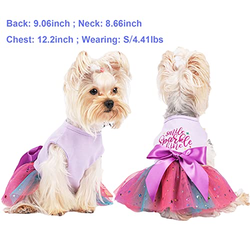 Dogs Birthday Dresses Dog Bowknot Star Dress Pet Princess Dress Dog Sundress Dog Princess Dress Puppy Summer Dress For Large Pets Dogs Cats Cute Dog Sundress Puppy Dog Princess Dresses #TOP1