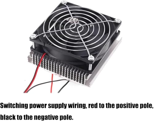 Image of DIY Thermoelectric Cooler Kit with Dual Heatsinks and Radiator Fan for Mini Fridge, Pet House AC, Cooling System Projects (TEC1-12706 Compatible, Peltier Not Included)