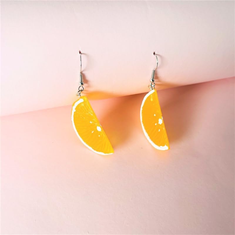 3D Lemon Earrings for Women Charm Lemons Drop Dangle Earrings Cute Statement Fruit Earring Jewelry - Image 7
