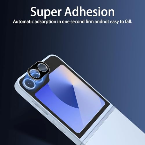Image of Xmon Back Camera Lens Protector for Samsung Galaxy Z Flip 6 (1 Pack) Premium Camera Glass Protector Guard, Anti-Scratch, Ultra-Clear, Easy Installation