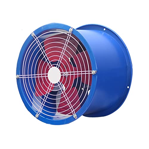 GTHTUHFD Ventilador De Extracción Axial con Soporte De Motor, De Alta Potencia, para Uso Comercial, Agrícola, con Conductos, Industrial, Potente, Color Azul