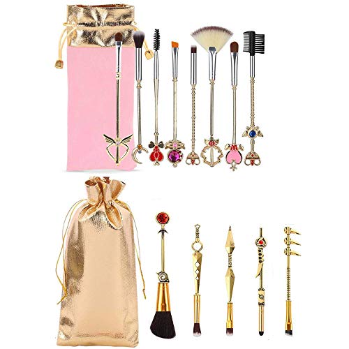 Coshine Sailor Moon Makeup Brush Set, Naruto Uzumaki Makeup Brushes
