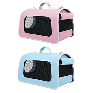 GAH Portable Cat Carrier Pet Travel Carrier Shoulder Bag Carrying Case Pink