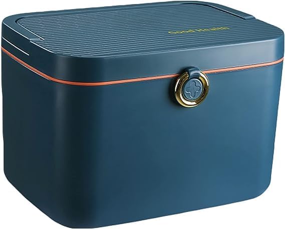 GNEY Travel First Aid Kit Storage Box Household Medicine Box Storage Organizer Multi-Layer Medical Box Medicine Family Emergency Office, Hospital, Dormitory, School, Home Medicine Storage Boxes