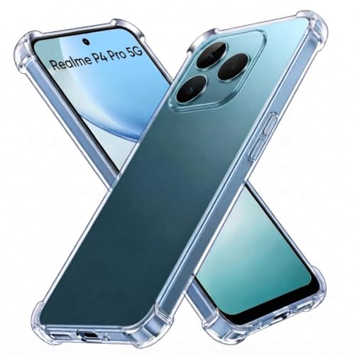 Image of Skyro Realme P4 Pro 5G, [Bumper] Exculsive Transparent with Shockproof Slim Back Cover Case for Realme P4 Pro 5G - Transparent