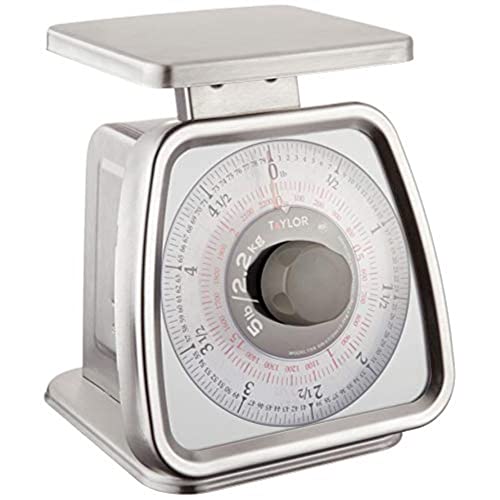 Taylor Stainless Steel Analog Portion Control Scale (5-Pound), Silver