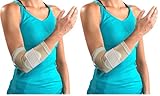 DonJoy Advantage DA161ES02-TAN-L Deluxe Elastic Elbow for Sprains, Strains, Golfer's and Tennis Elbow, Swelling, Tan, Large 10.5