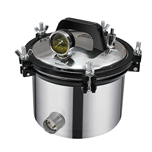 Amazon | Pudibeiオートクレーブ 高圧蒸気滅菌器 8/12/18/24L 小型 