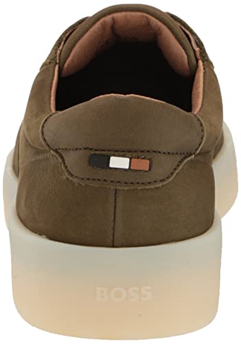 Image of BOSS Mens Nuckbuck Leather Low Profile Sneakers