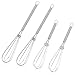 4 PCS Mini Fruste da Cucina in Acciaio Inossidabile, 13,5 cm e 18 cm, Frusta a Mano Piccola per Mescolare, Montare, Sbattere Uova e Salse, Sbattitore Manuale Professionale e Frullino Manuale immagine