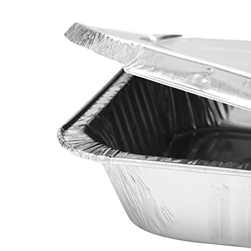 Aluminum Foil Pans With Lids 9X13 (20 Pack) Half Size Disposable Trays For Steam Table, Food, Grills, Baking, Bbq #TOP3