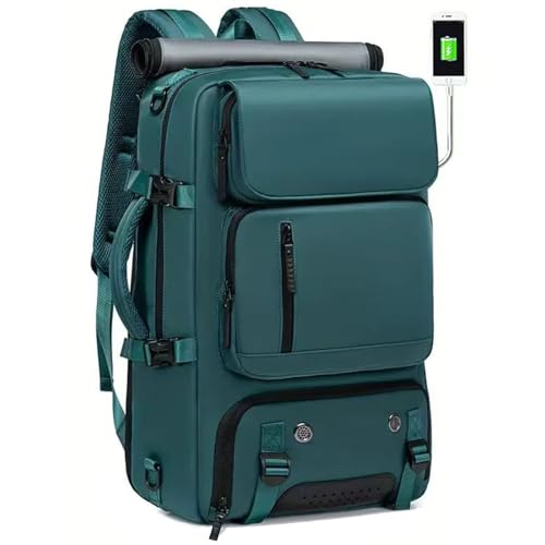 O-TBOST Carry on Travel Backpack Convertible Duffle Backpack Laptop Backpack for Men Women (Peacock Blue)