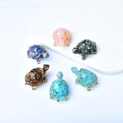Conjunto de 10 Figuras de Tortuga en Resina 1.96" miniatura 4