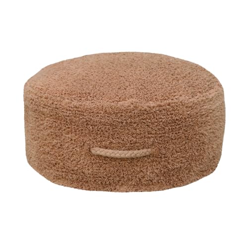 Lorena Canals Pouf Chill Chestnut for room decor, bedroom and nursery decor. Handmade. Cotton. Size: 8