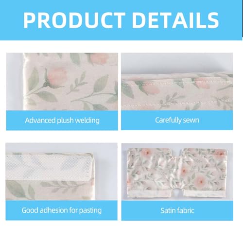 Image of 3 Pcs Satin Strap Covers, Silky Mask Frame Covers Pads Compatible with DreamWear or AirFit N30i /P30i Headgear Cover Set Hair Protector for Women Face Cushion for Reduce Red Marks (Jasmine)