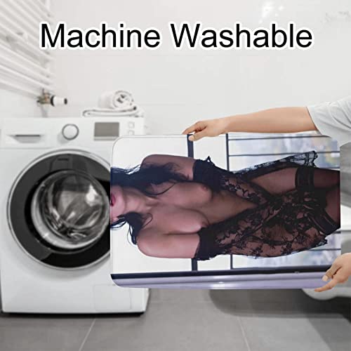 Badematten Set 3 Teilig,Toilettenmatte Set,3Er Badgarnitur Badezimmer Matte Set Dusch Bade Matte Vorleger Teppich 3D… – Bild 7