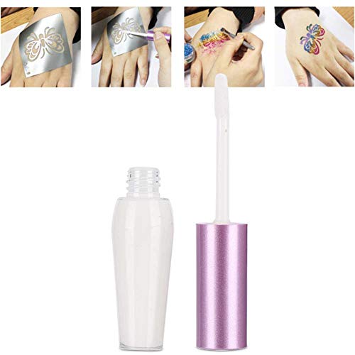 Body Glitter Glue, Adhesive Cosmetic Temporary Tattoo Glitter Powder Glue Body Painting Face Eyebrows Hair Nails Tattoo Gel Beauty Tool For Festival Carnival Concert Party Beauty Rave Accessories 7Ml #TOP4