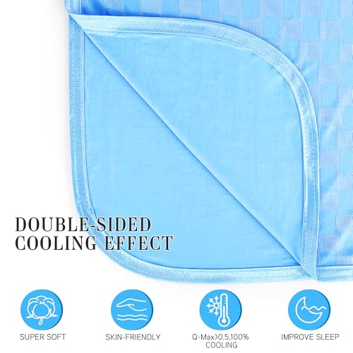 Image of AmyHomie Cooling Blanket for Hot Sleepers,Lightweight Summer Queen Size
