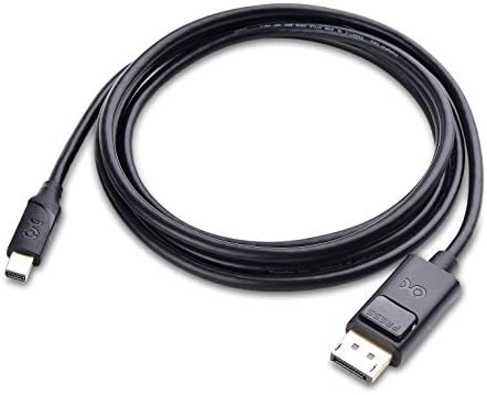 Cable Matters 8K Mini DisplayPort to DisplayPort Cable (DisplayPort to Mini DisplayPort 1.4 Cable) in Black 1.8m with 7680x4320 @ 60Hz - Thunderbolt 2 Port Compatible