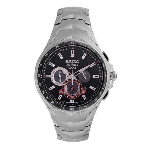 Seiko Stainless Steel Analog Black Dial Silver Strap Mens Watch-Ssc743P9 (B082ZQ88NM) Amazon Price History, Amazon Price Tracker