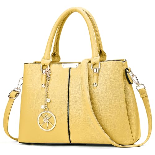 Purse and Handbags for Women, 3-Zip Tote Shoulder Satchel