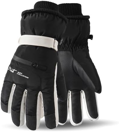 Ski Gloves for Men Women - Winter Snow Windproof Waterproof Skiing Snowboarding for Cold Weather Warm